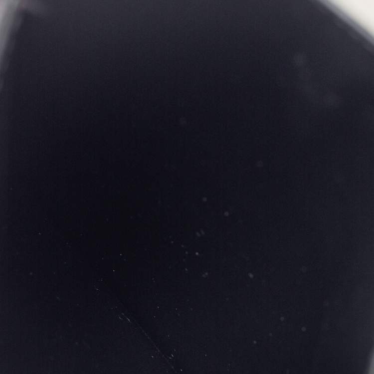 Pre Owned Givenchy Black/White Fabric and Leather Logo Phone Case Strap