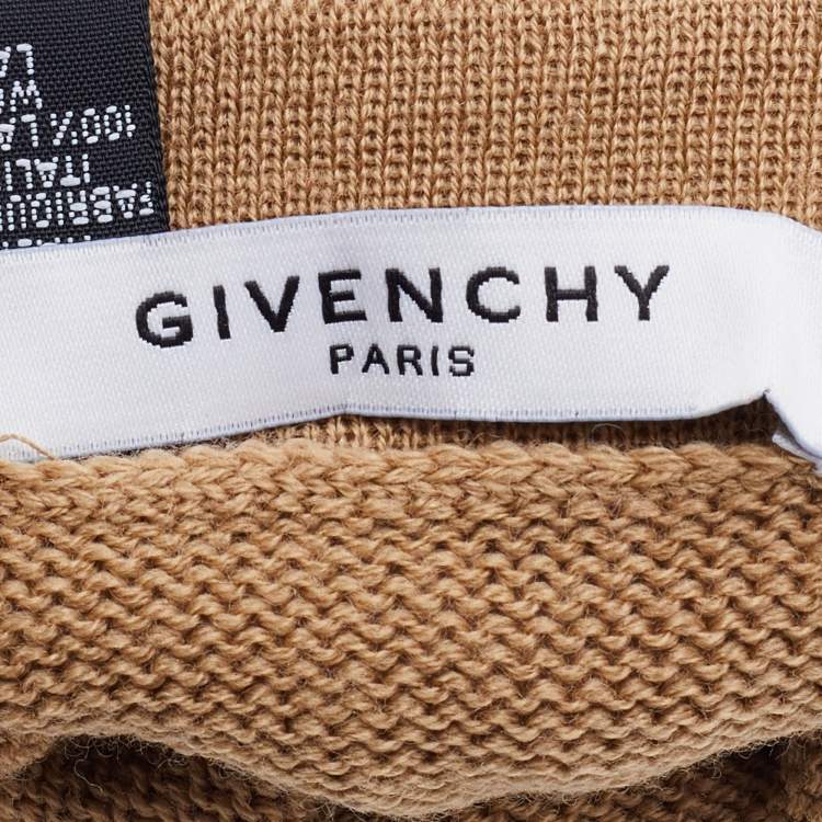Pre Owned Givenchy Beige Wool Knit Gloves 