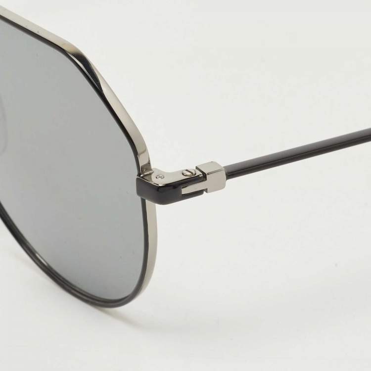 Pre Owned Givenchy Black GV 7173/S Mirrored Aviator Sunglasses
