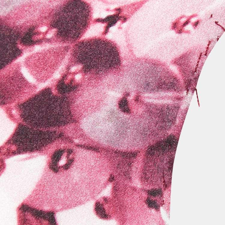 Pre Owned Givenchy Multicolor Floral Printed Silk Square Scarf