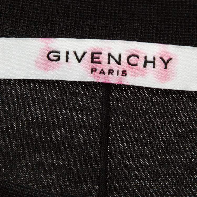 Pre Owned Givenchy Black Bambi Print Cotton Oversized T-Shirt S