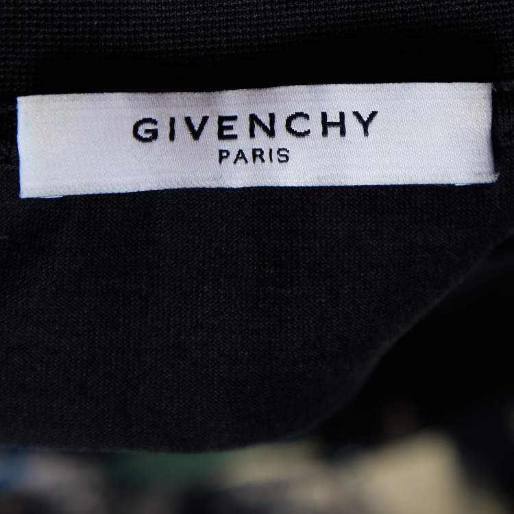 Pre Owned Givenchy Black Rottweiler Print Cotton Knit Sleeveless Tank Top L