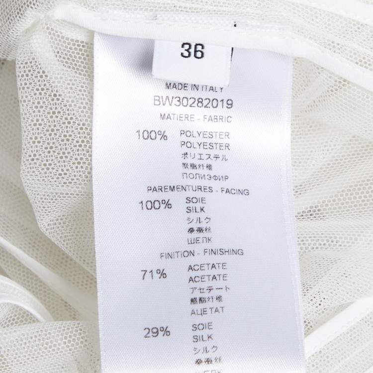 Pre Owned Givenchy White Mesh Sleeveless Jacket S