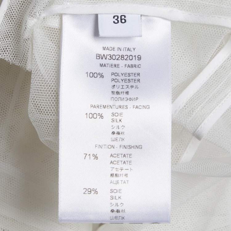 Pre Owned Givenchy White Mesh Sleeveless Jacket S