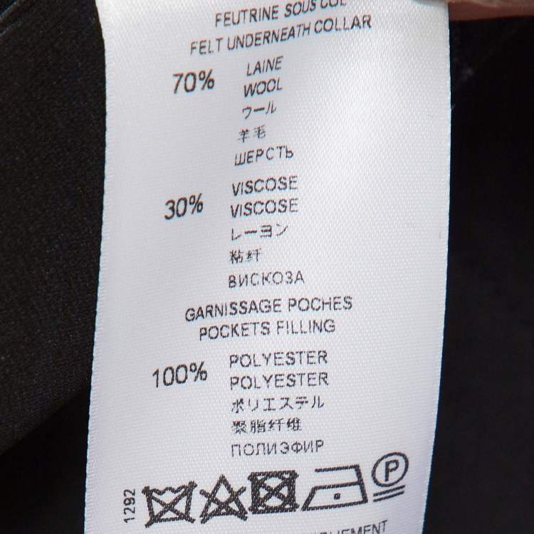 Pre Owned Givenchy Black Crepe Pocket Detail Jacket M