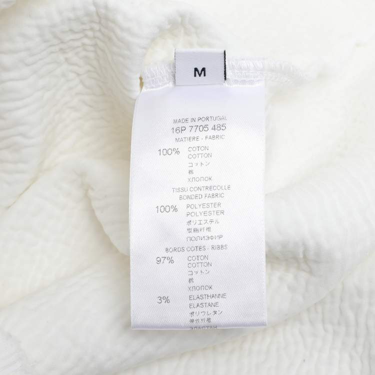 Pre Owned Givenchy White Fabric Sweater M