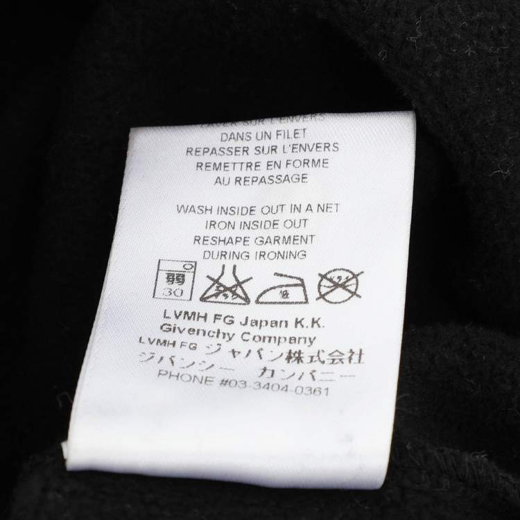 Pre Owned Givenchy Black Cotton Madonna Sweatshirt M
