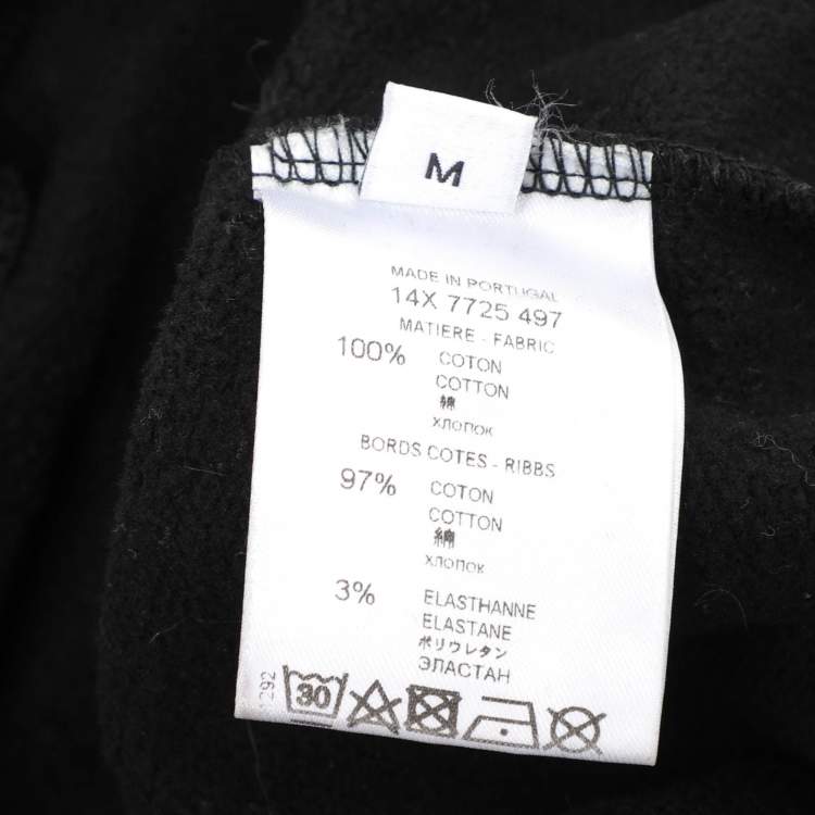 Pre Owned Givenchy Black Cotton Madonna Sweatshirt M