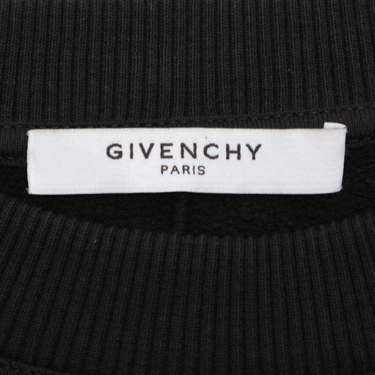Pre Owned Givenchy Black Cotton Madonna Sweatshirt M