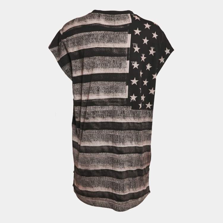 Pre Owned Givenchy Black Stars Print Jersey Short Sleeve T-Shirt S