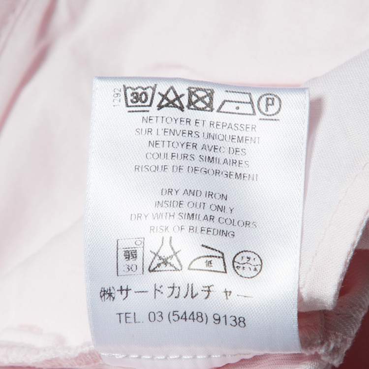 Pre Owned Givenchy Pink Denim Zip Detail Jeans M Waist 30" 