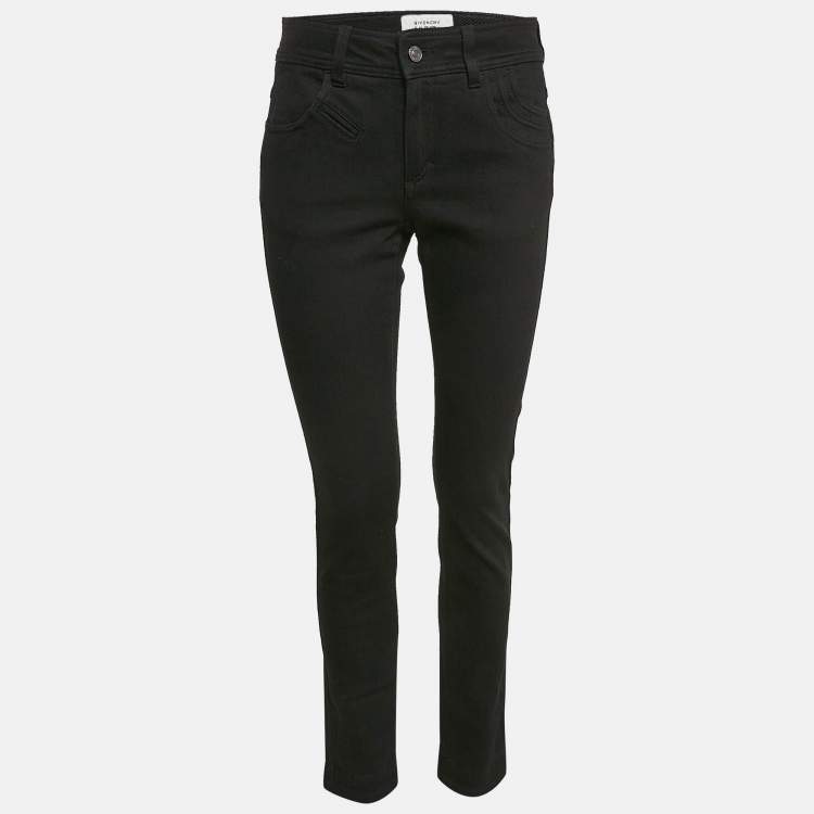 Pre Owned Givenchy Black Denim Skinny Jeans M Waist 30"