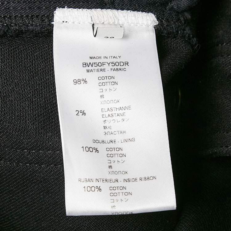 Pre Owned Givenchy Black Denim Skinny Jeans M Waist 30"