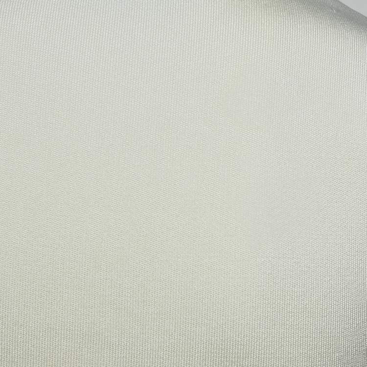 Pre Owned Givenchy Ivory Stretch Knit Pleated Midi Dress XS