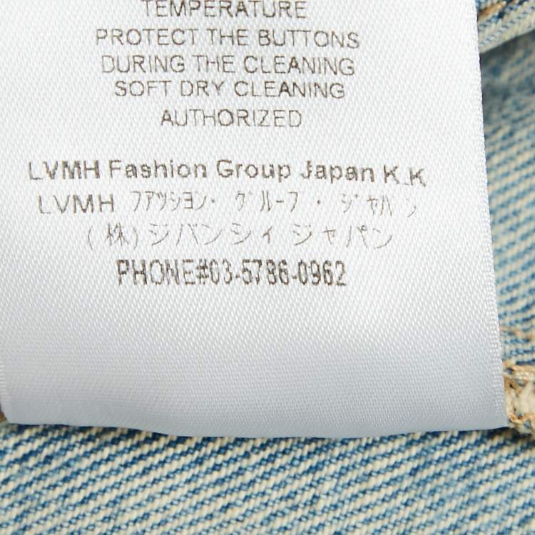 Pre Owned Givenchy Light Blue Denim Mini Skirt L Waist 31"