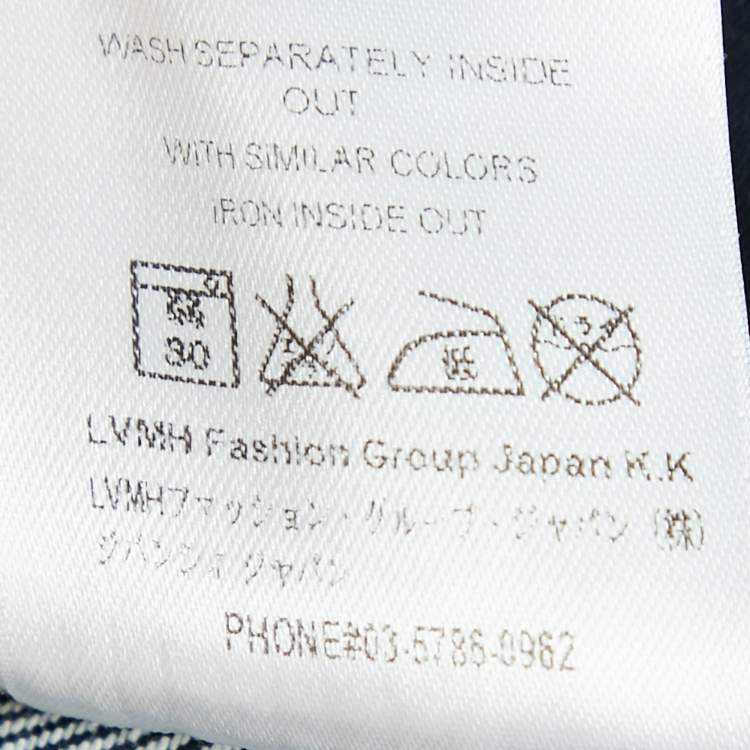 Pre Owned Givenchy Navy Blue Denim Mini Skirt L