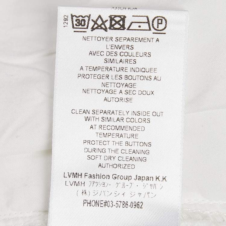 Pre Owned Givenchy White Denim Distress Pocket Detail Shorts L
