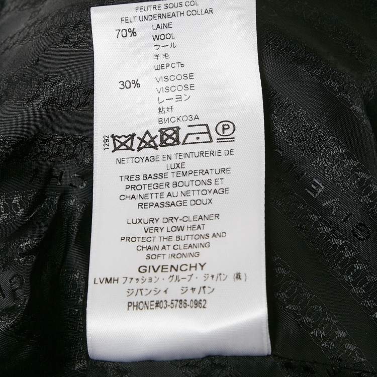 Pre Owned Givenchy Black/Red Wool Gabardine Band Detail Tailored Blazer M