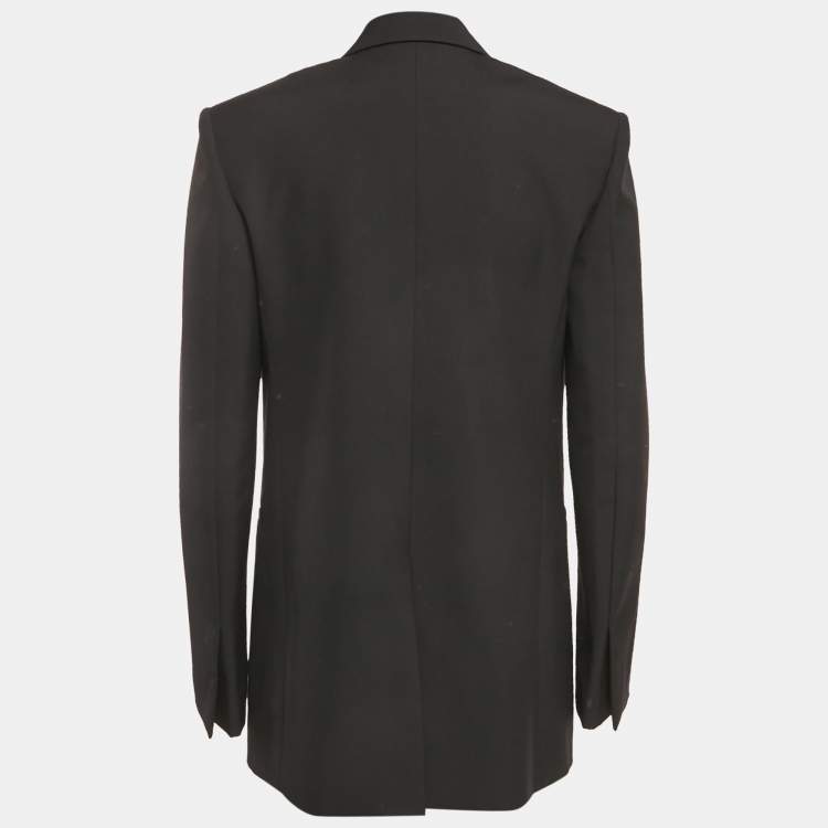 Pre Owned Givenchy Black Wool Single Breasted Blazer S