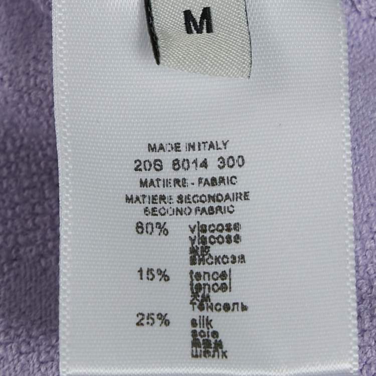 Pre Owned Givenchy Lavender Monogram Stretch Knit Bodycon Dress M