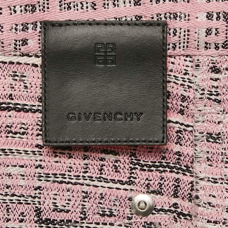Pre Owned Givenchy Pink Monogram Jacquard Mini Skirt S