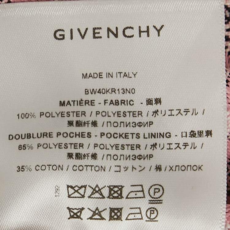 Pre Owned Givenchy Pink Monogram Jacquard Mini Skirt S