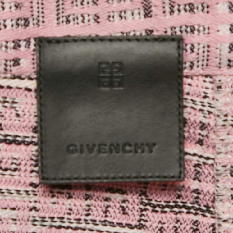 Pre Owned Givenchy Pink Monogram Jacquard Mini Skirt S