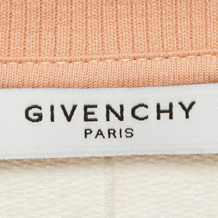 Pre Owned Givenchy Beige Butterfly Print Cotton Sweatshirt M