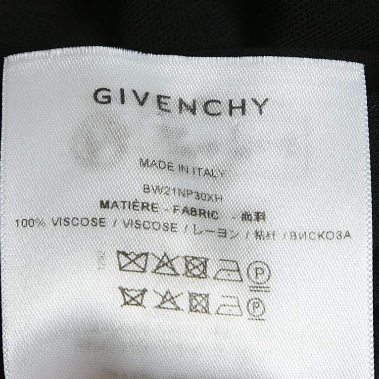Pre Owned Givenchy Black Jersey Ruched Short Dress S