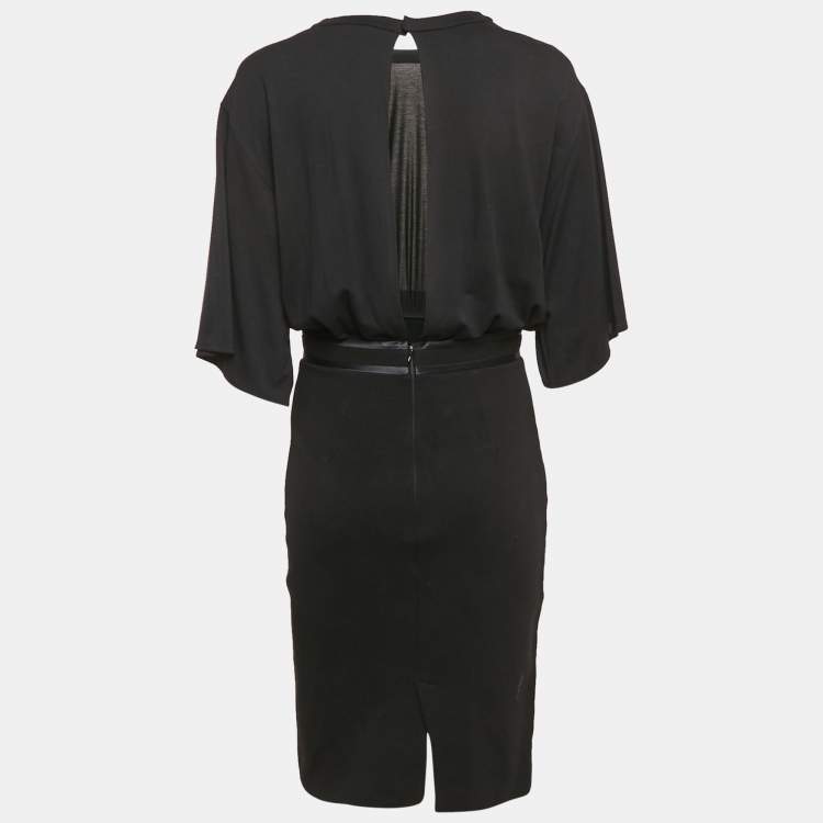 Pre Owned Givenchy Black Jersey Short Dress M 