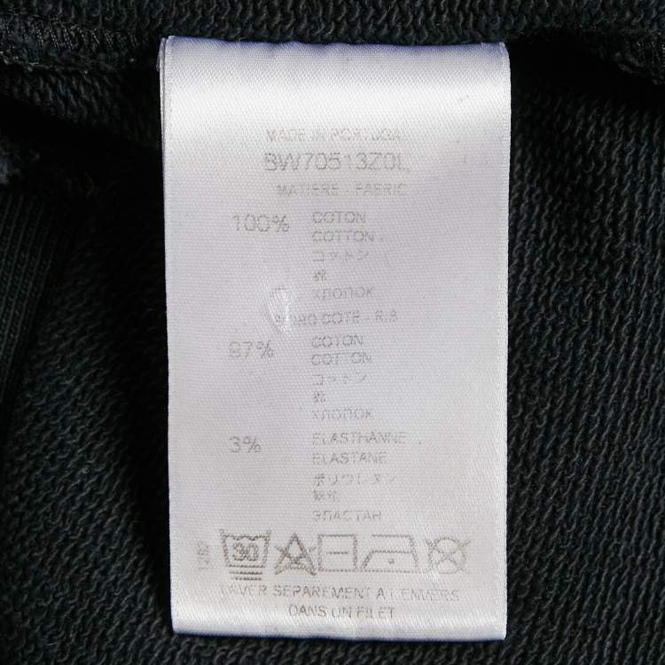 Pre Owned Givenchy Faded Grey Cotton Distressed Hoodie  M