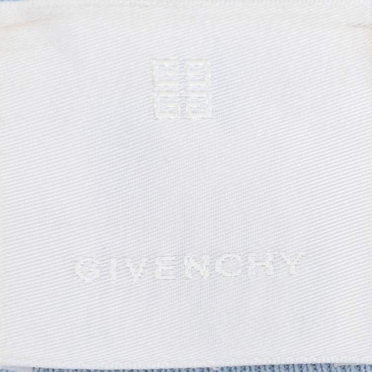 Pre Owned Givenchy Blue Stretch Knit Blend Tops XS