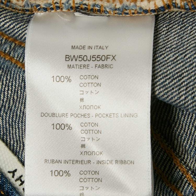 Pre Owned Givenchy Distressed Denim Shorts