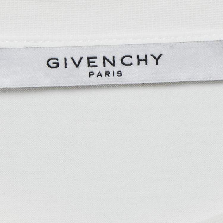 Pre Owned Givenchy White Bambi Print Cotton Oversized T-Shirt XS