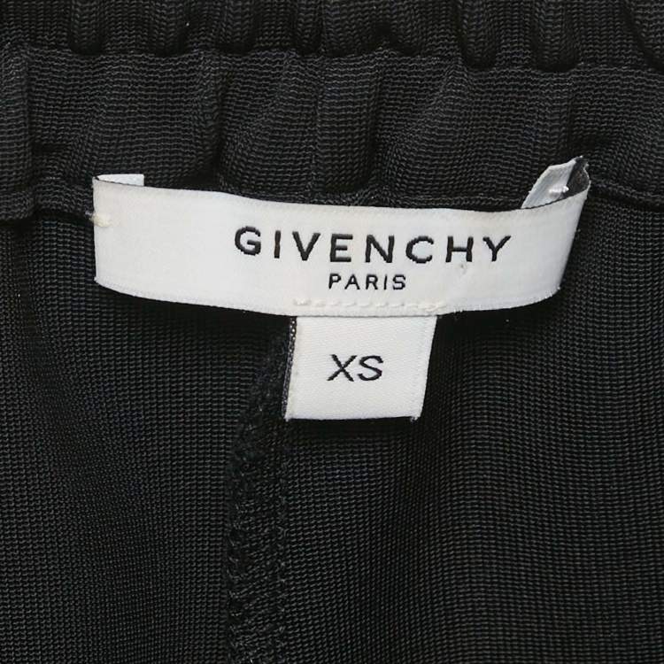 Pre Owned Givenchy Black Jersey Drawstring Shorts XS