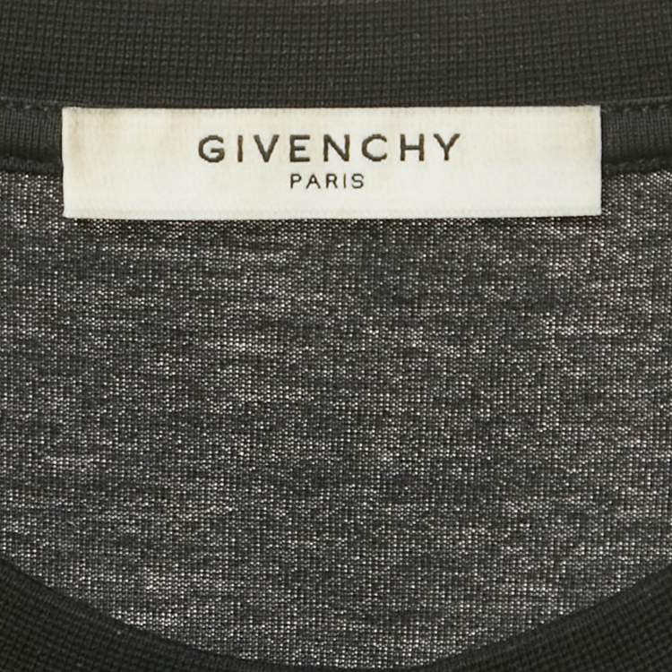 Pre Owned Givenchy Black Printed Jersey Sleeveless T-Shirt M