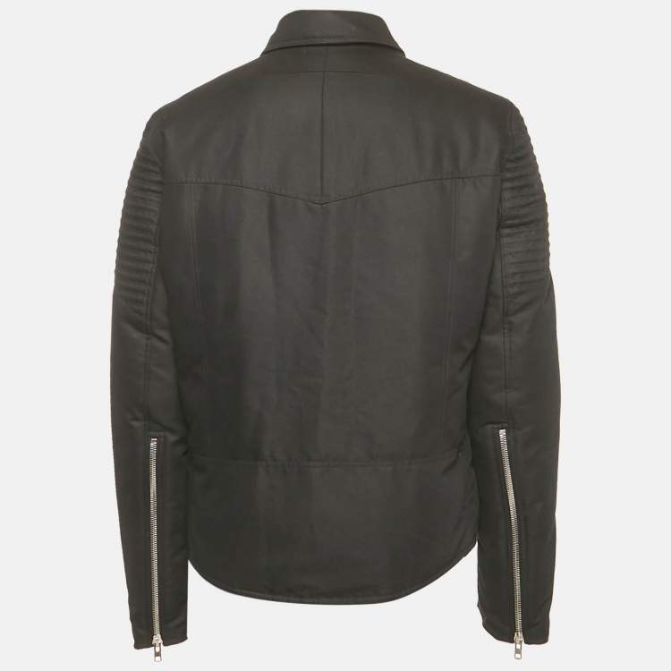 Pre Owned Givenchy Black Cotton Puffer Rider Jacket XL
