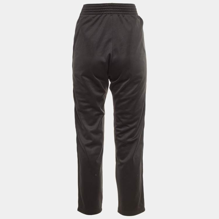 Pre Owned Givenchy Black Jersey Logo Tape Detail Track Pants S