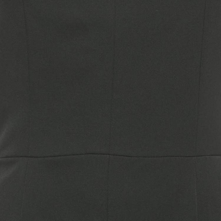 Pre Owned Givenchy Black Crepe Band Detail Strapless Jumpsuit M 