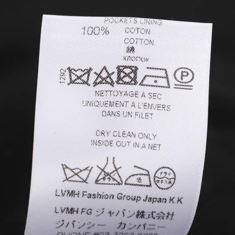 Pre Owned Givenchy Black Wool and Nylon Zip Detail Single Breasted Blazer XXXL