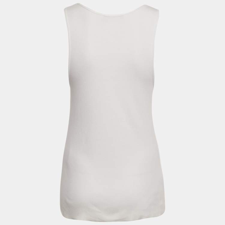 مملوكة مسبقًا تانك توب جيفنشي ميسون قطن أبيض واسع M