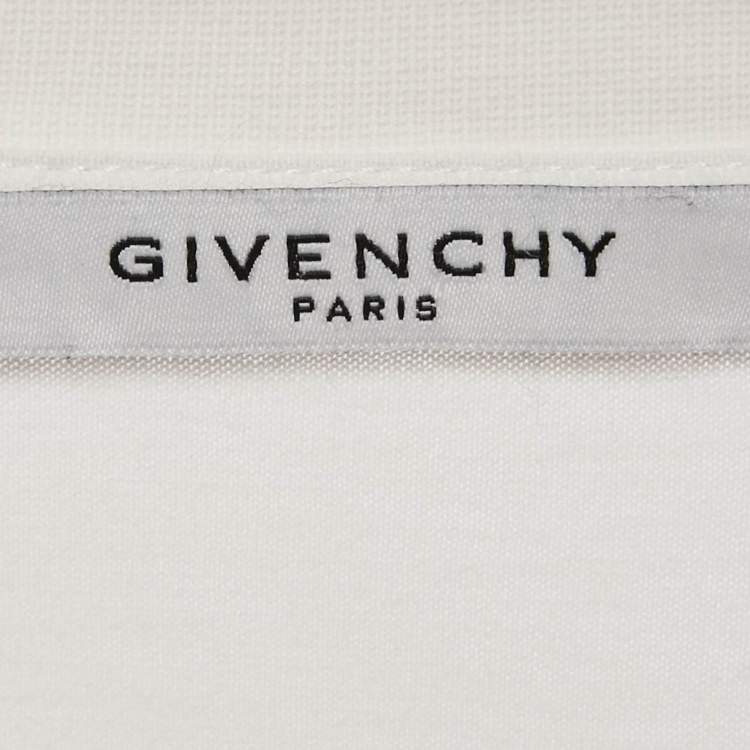 Pre Owned Givenchy White Bambi Print Jersey Crewneck T-Shirt XS