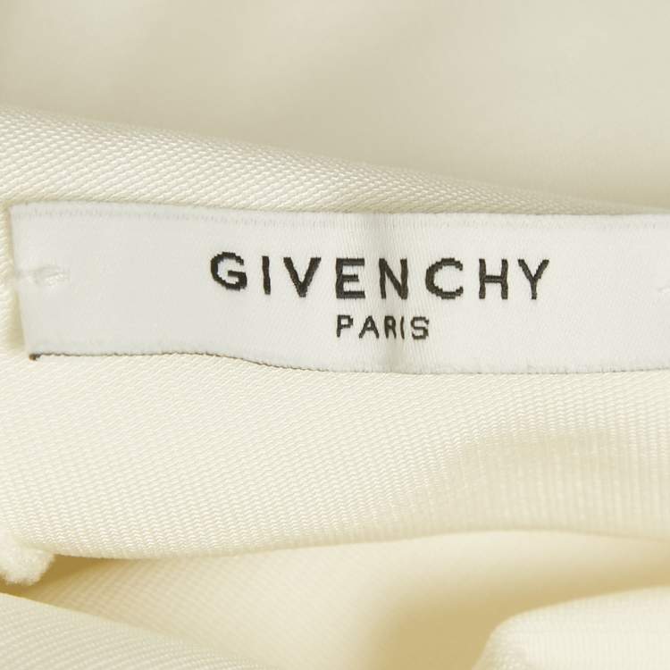 Pre Owned Givenchy White Jersey One Shoulder Short Dress M