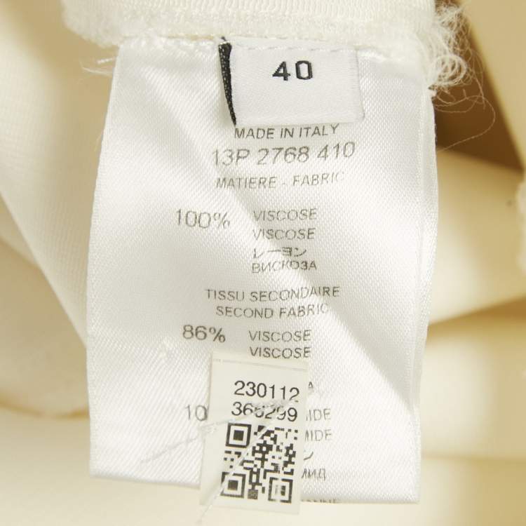 Pre Owned Givenchy White Jersey One Shoulder Short Dress M