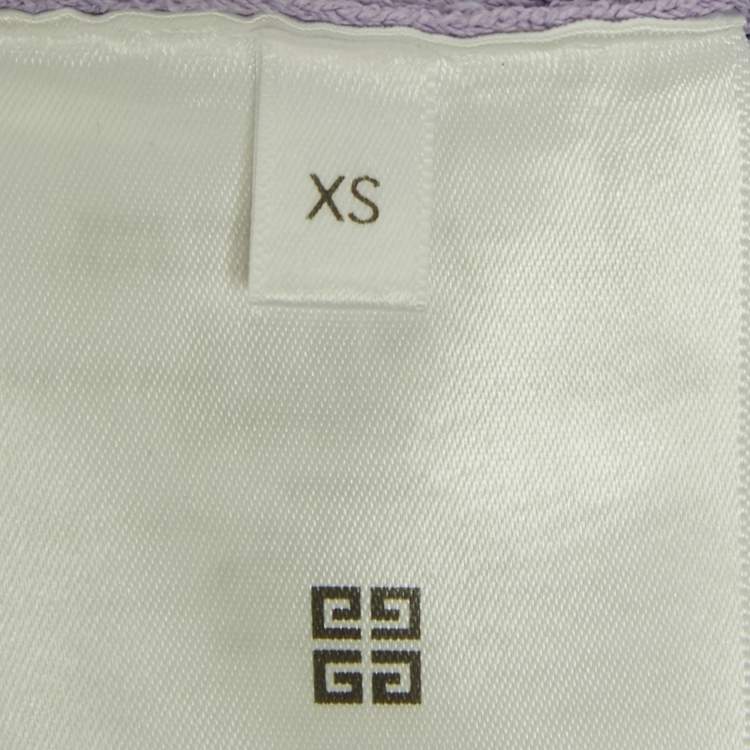 مملوكة مسبقًا Givenchy Lilac 4G Logo Knit 3 Piece Jogger Set XS/S