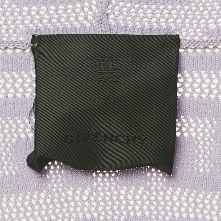 مملوكة مسبقًا Givenchy Lilac 4G Logo Knit 3 Piece Jogger Set XS/S