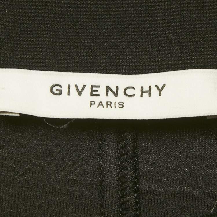 Pre Owned Givenchy Black Knit Flared Mini Skirt S
