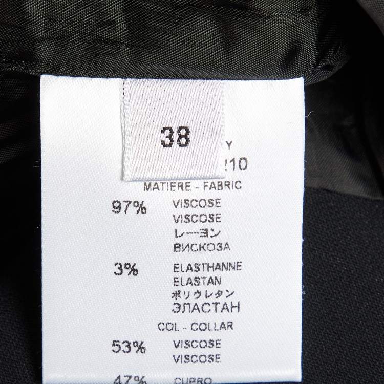 Pre Owned Givenchy Monochrome Crepe Draped Sleeveless Top M