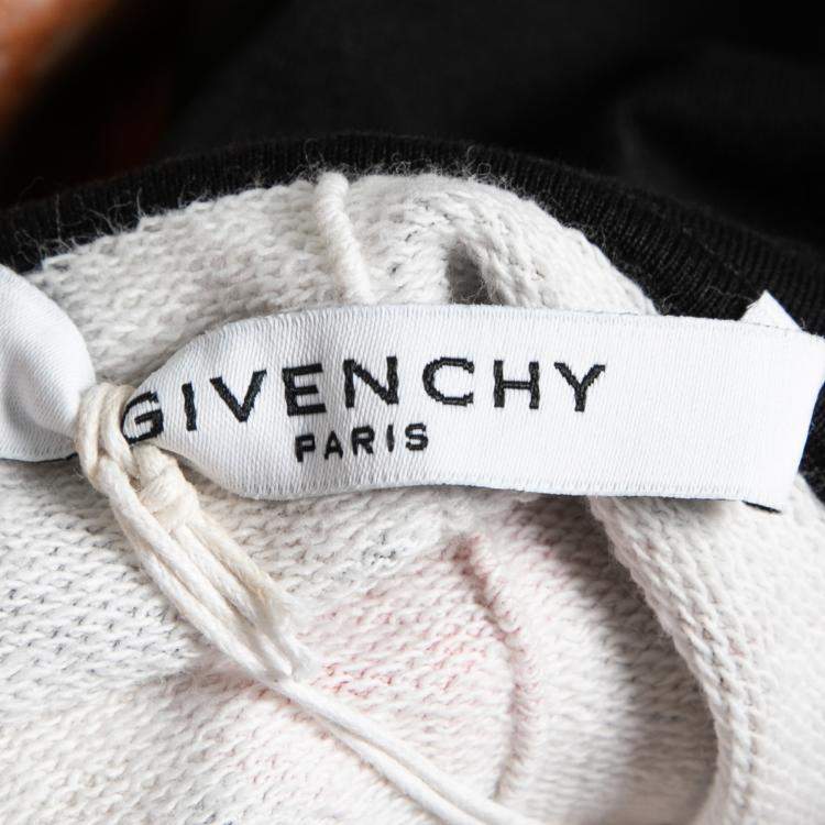 Pre Owned Givenchy Floral and Butterfly Printed Terry Oversized Hoodie XS
