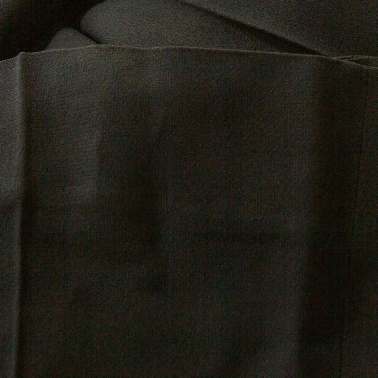 Pre Owned Givenchy Black Crepe Skirt Detail Trouser M